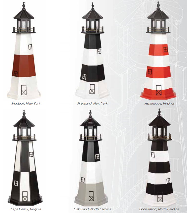 Replicated Lighthouses Poly Lighthouses Port Jefferson NY